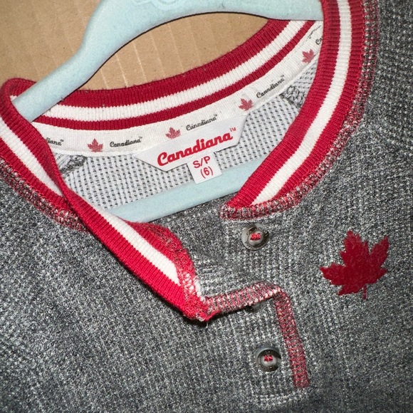 Canadiana 2Pc Waffle Knit Pyjamas - Picture 2 of 2